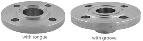 Groove & Tongue Flanges dimensions