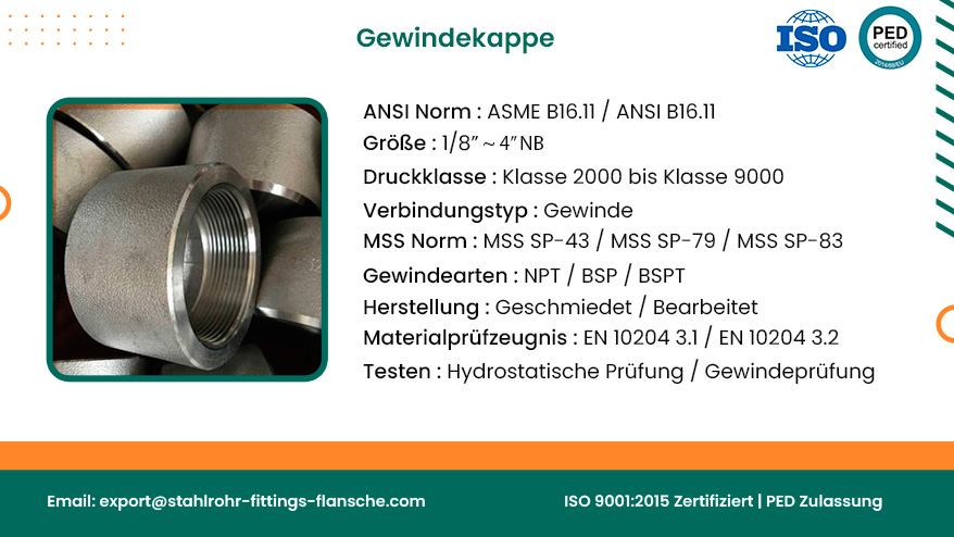 Gewindekappe