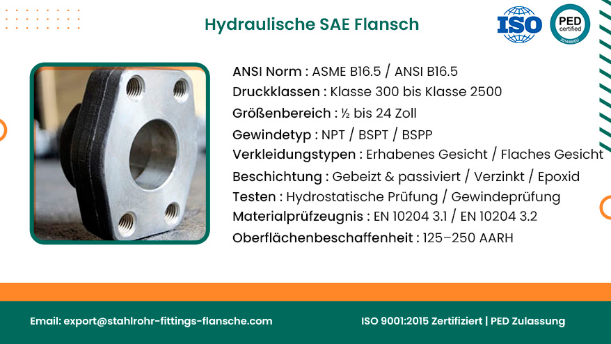 Hydraulische SAE Flansch