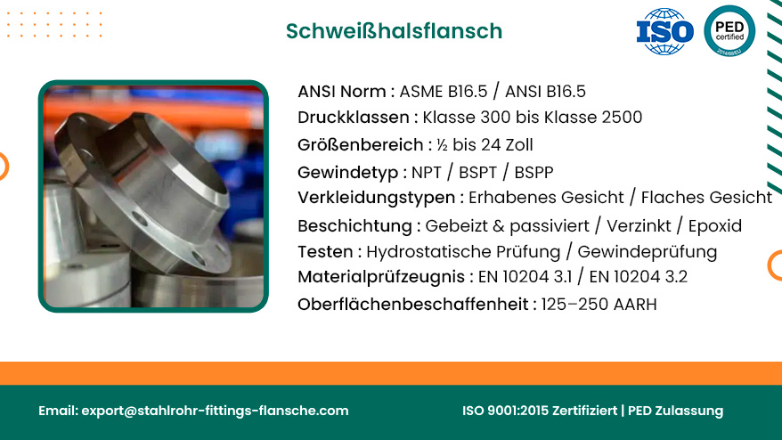 Schweißhalsflansch